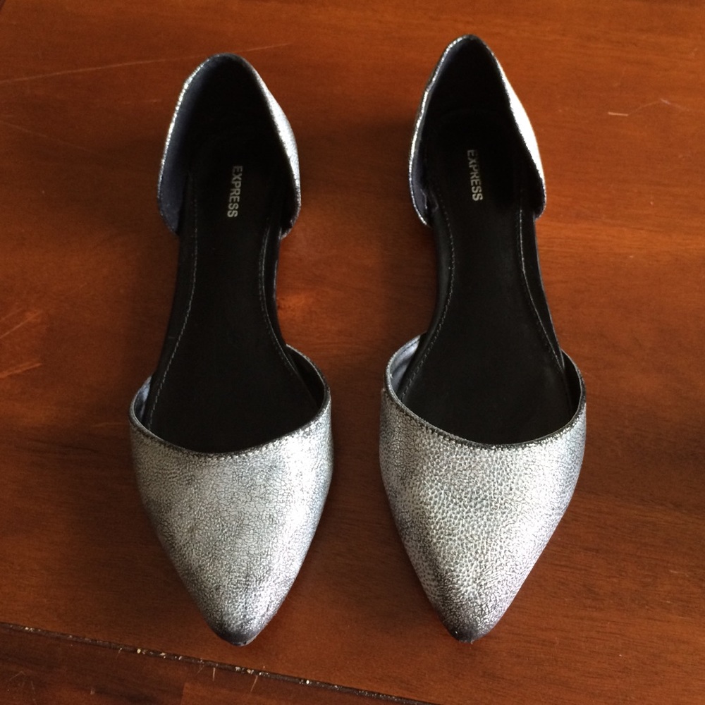 COPY - Foiled Pointed Toe Flats